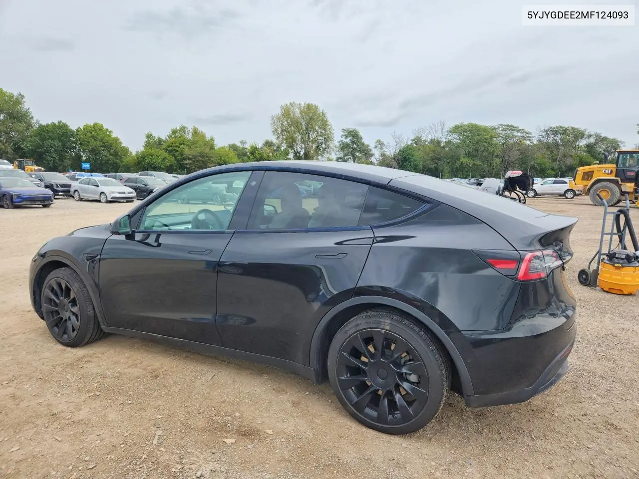 2021 TESLA MODEL Y VIN 5YJYGDEE2MF124093 — фото 2