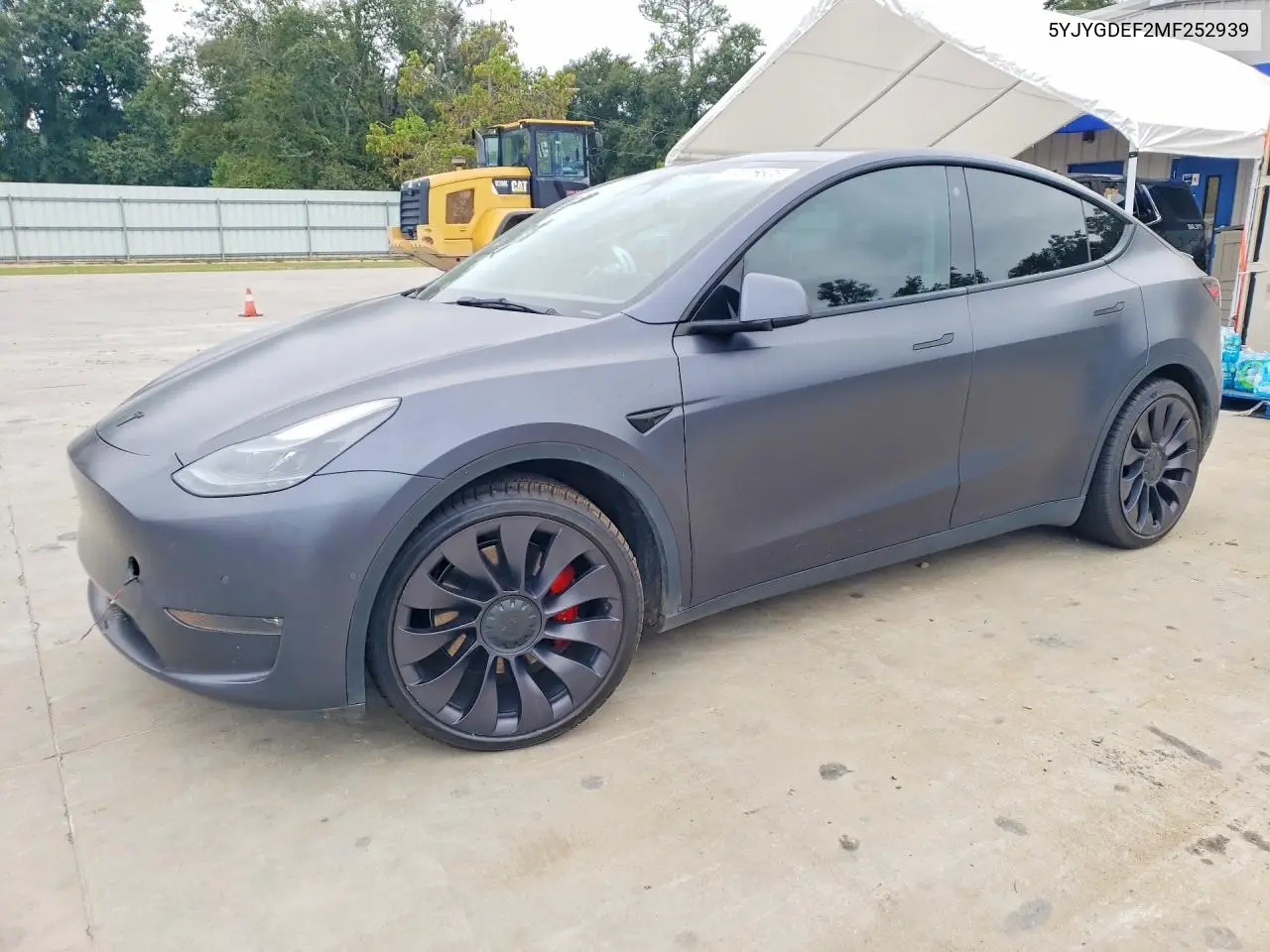 TESLA MODEL Y 2021, VIN 5YJYGDEF2MF252939