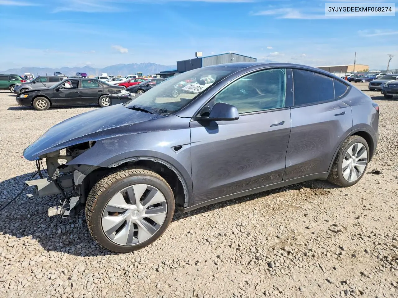 TESLA MODEL Y 2021, VIN 5YJYGDEEXMF068274