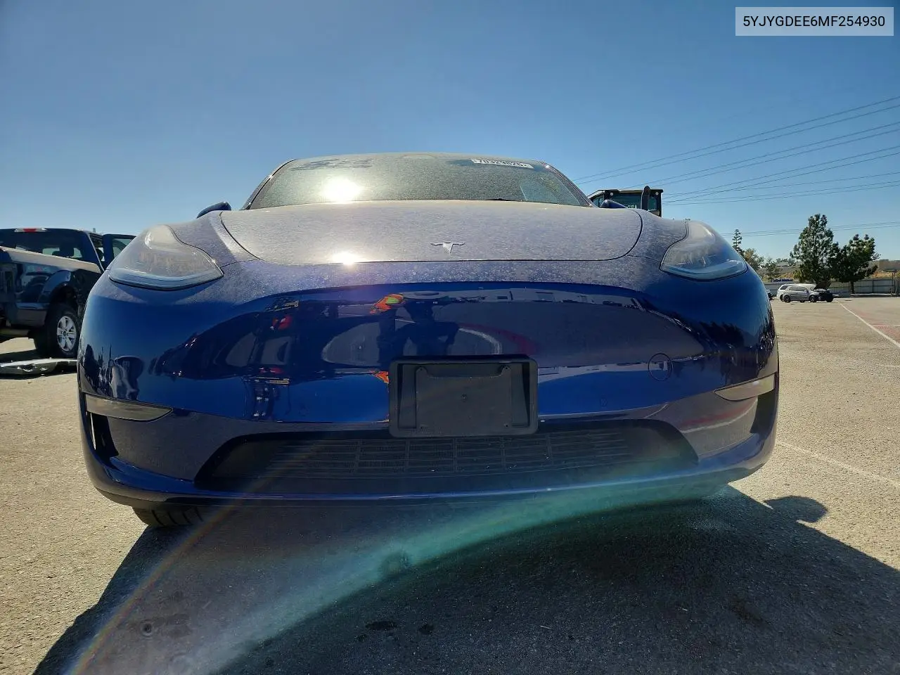 2021 TESLA MODEL Y VIN 5YJYGDEE6MF254930 — фото 5