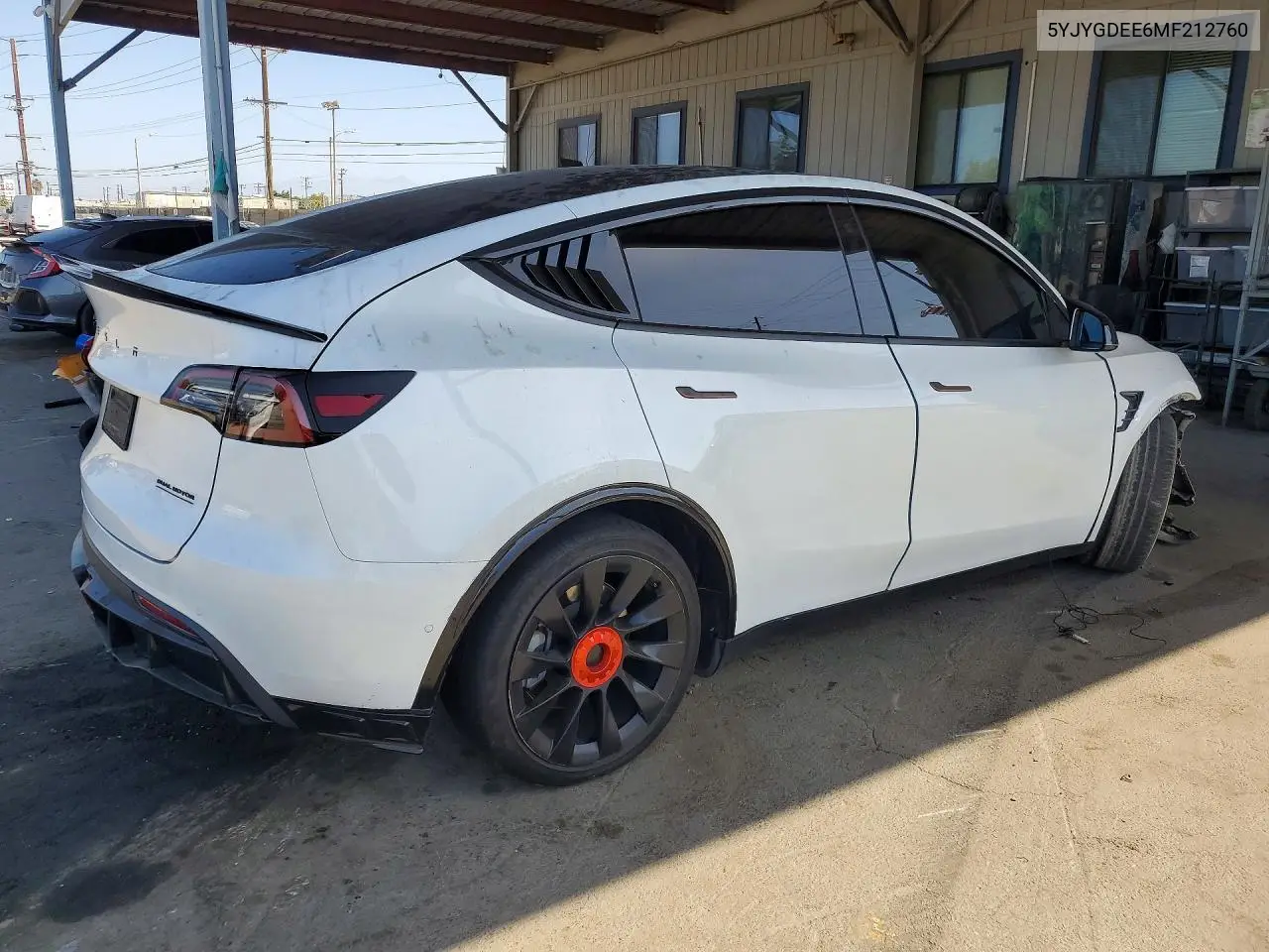 2021 TESLA MODEL Y VIN 5YJYGDEE6MF212760 — фото 3