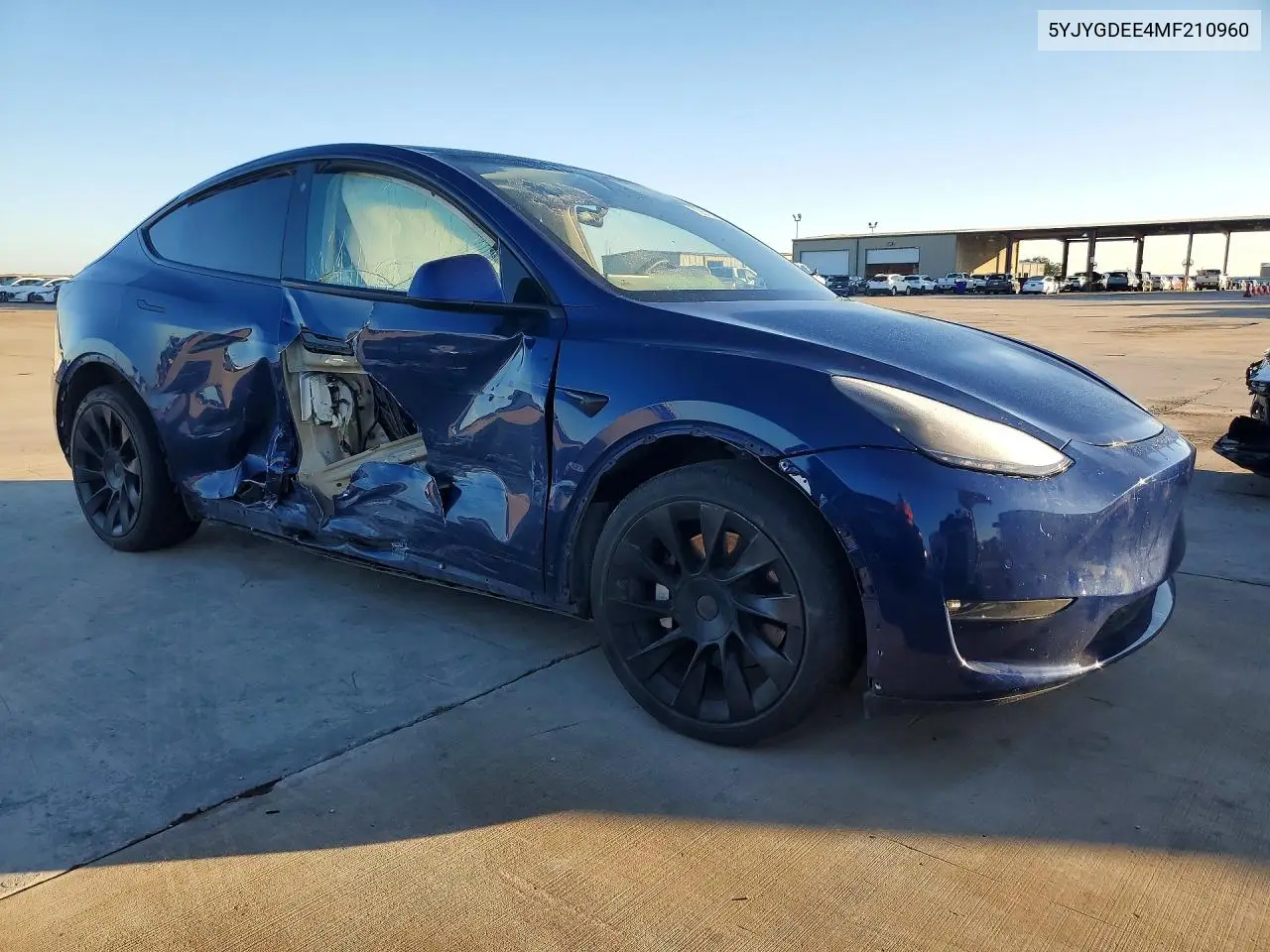2021 TESLA MODEL Y VIN 5YJYGDEE4MF210960 — фото 4
