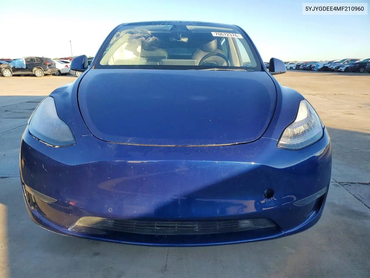 2021 TESLA MODEL Y VIN 5YJYGDEE4MF210960 — фото 5