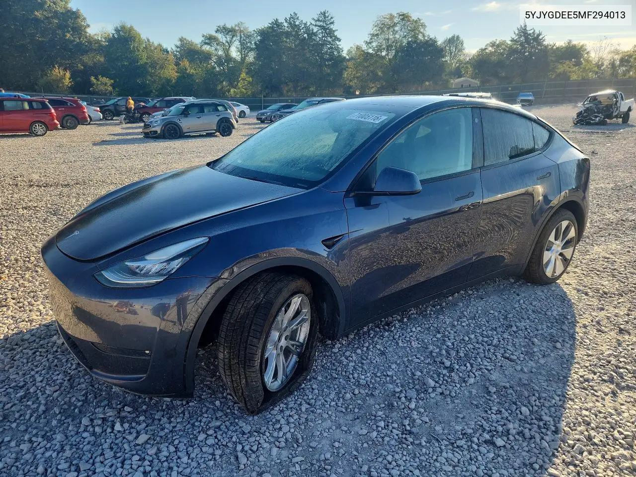 TESLA MODEL Y 2021, VIN 5YJYGDEE5MF294013