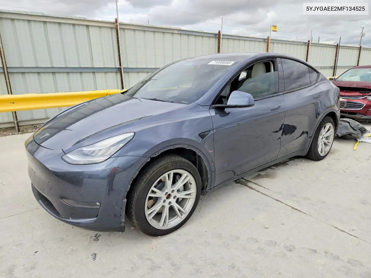 TESLA MODEL Y 2021, VIN 5YJYGAEE2MF134525
