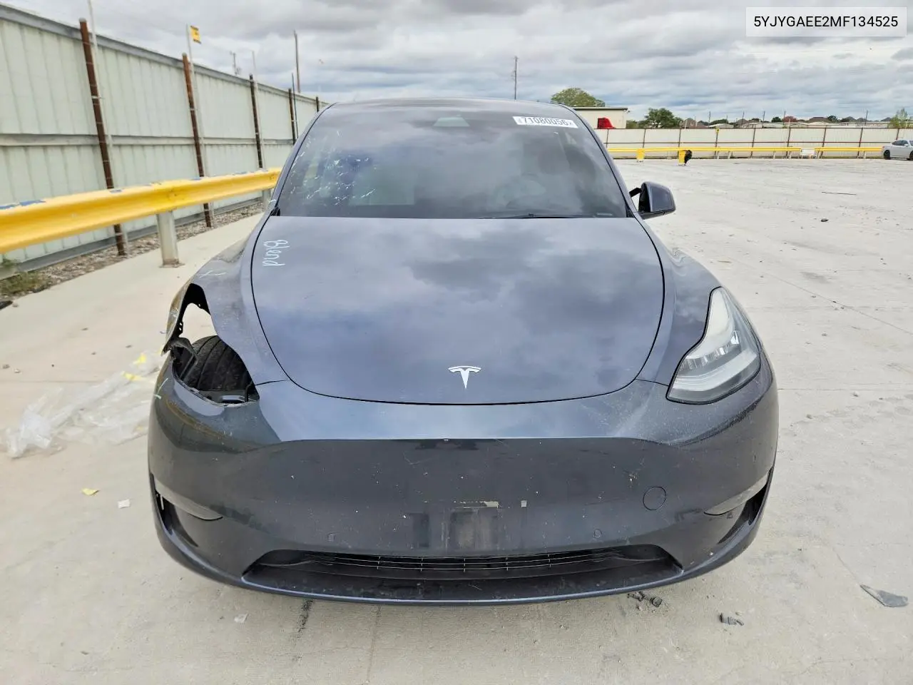 2021 TESLA MODEL Y VIN 5YJYGAEE2MF134525 — фото 5