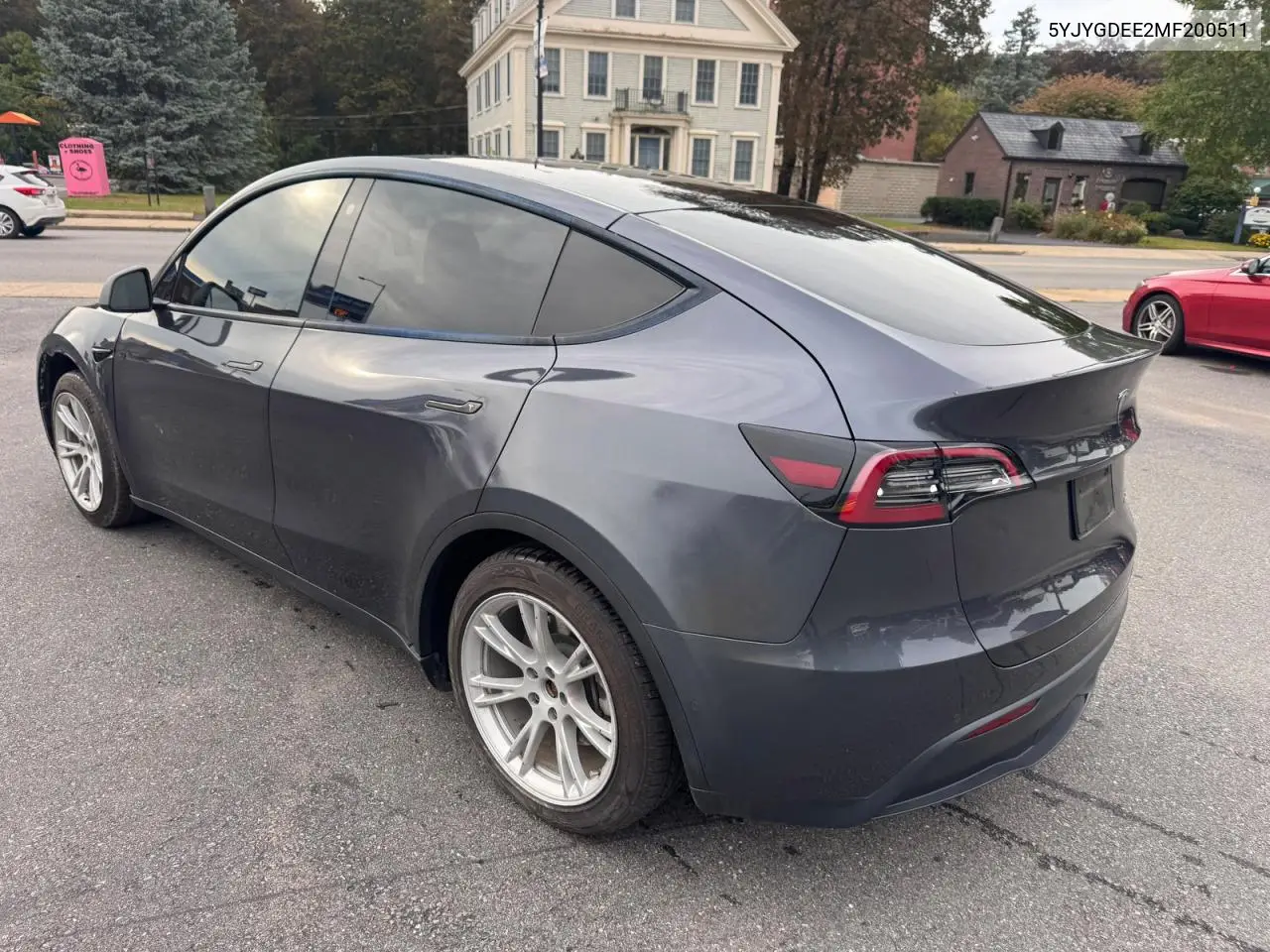 2021 TESLA MODEL Y VIN 5YJYGDEE2MF200511 — фото 3