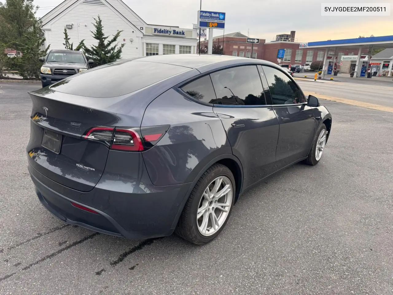 2021 TESLA MODEL Y VIN 5YJYGDEE2MF200511 — фото 4