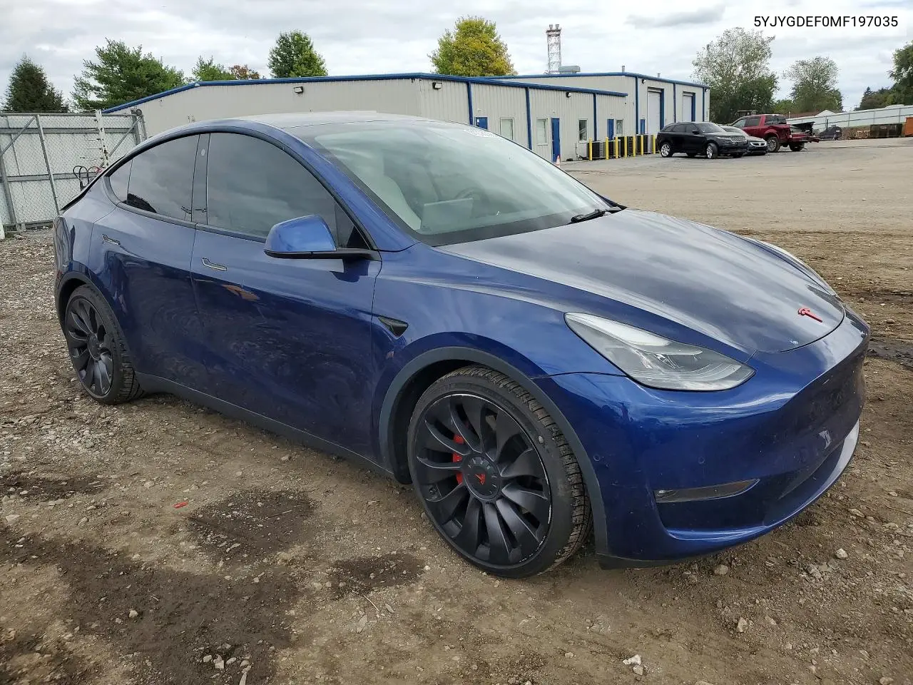 2021 TESLA MODEL Y VIN 5YJYGDEF0MF197035 — фото 4