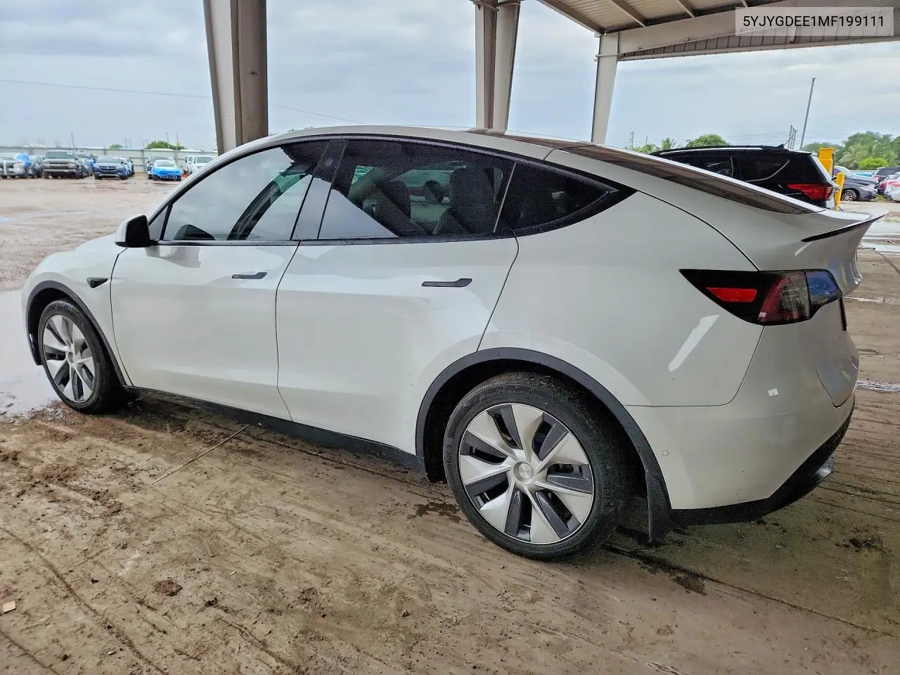 2021 TESLA MODEL Y VIN 5YJYGDEE1MF199111 — фото 2