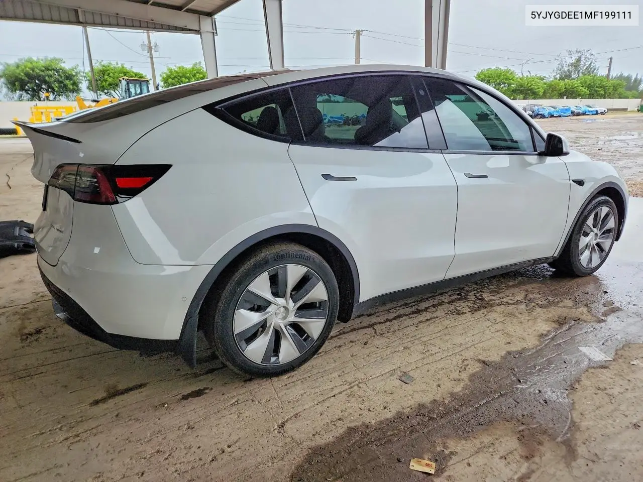 2021 TESLA MODEL Y VIN 5YJYGDEE1MF199111 — фото 3