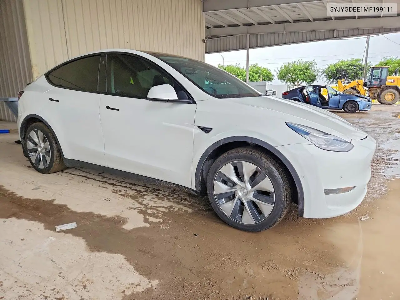 2021 TESLA MODEL Y VIN 5YJYGDEE1MF199111 — фото 4
