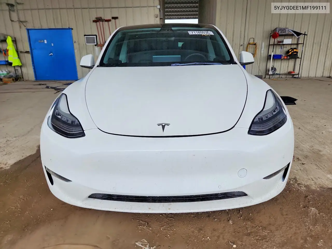 2021 TESLA MODEL Y VIN 5YJYGDEE1MF199111 — фото 5
