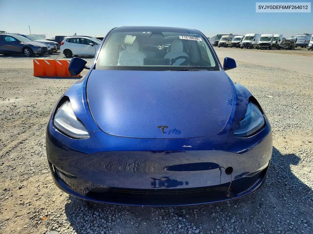 2021 TESLA MODEL Y VIN 5YJYGDEF6MF264012 — фото 5