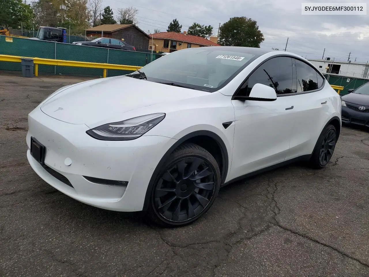 TESLA MODEL Y 2021, VIN 5YJYGDEE6MF300112