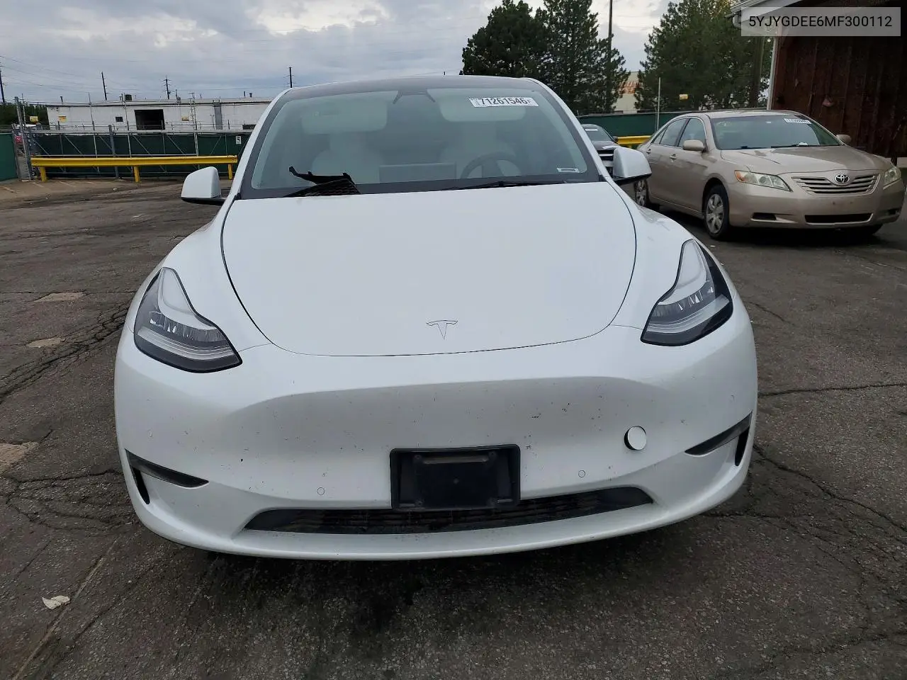 2021 TESLA MODEL Y VIN 5YJYGDEE6MF300112 — фото 5