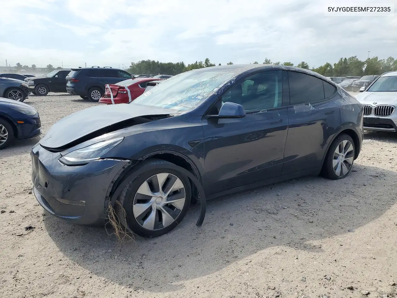 TESLA MODEL Y 2021, VIN 5YJYGDEE5MF272335