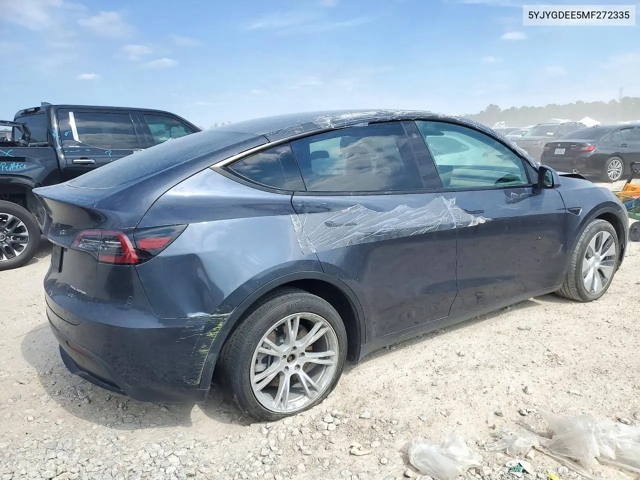 2021 TESLA MODEL Y VIN 5YJYGDEE5MF272335 — фото 3