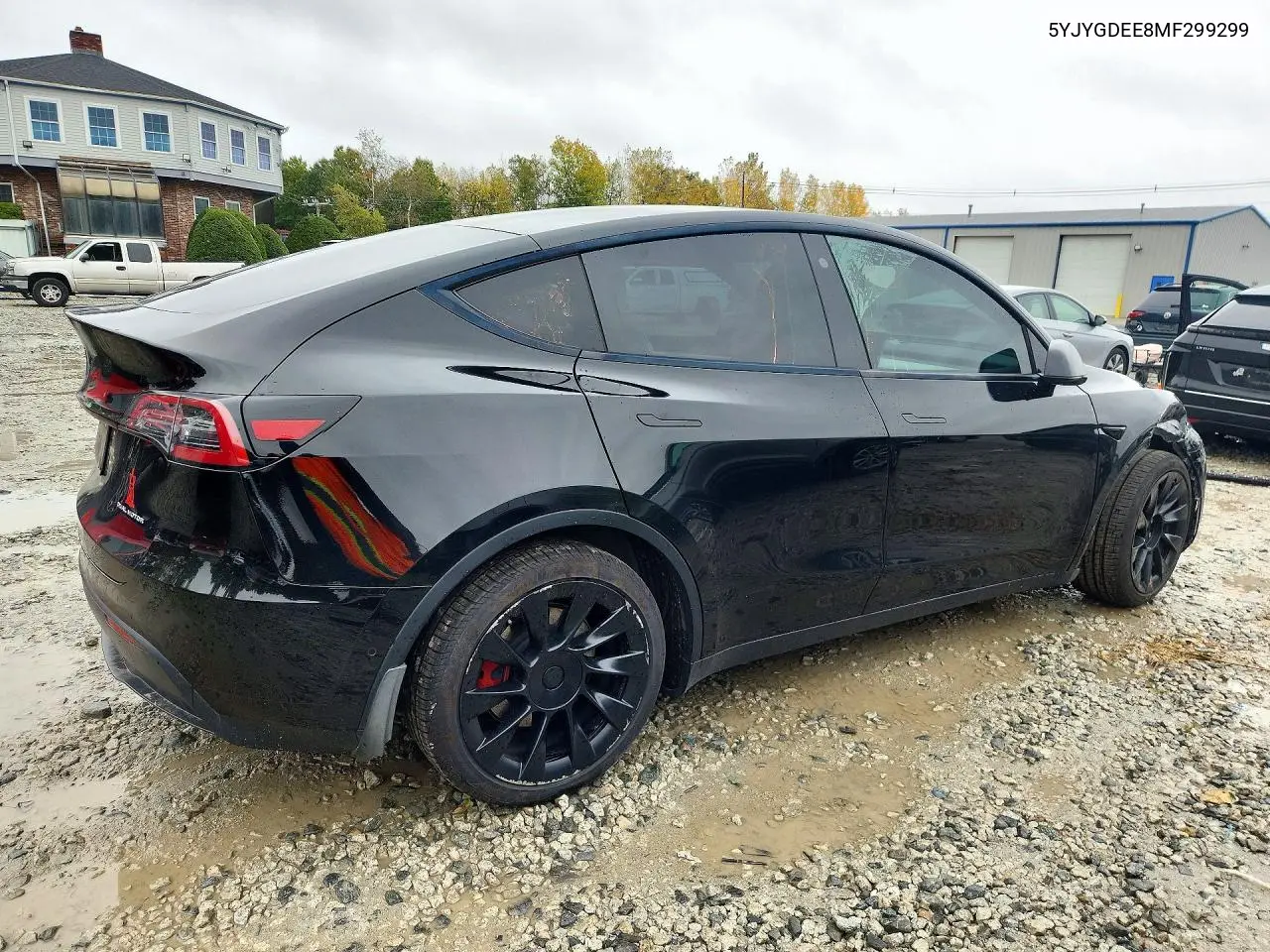 2021 TESLA MODEL Y VIN 5YJYGDEE8MF299299 — фото 3