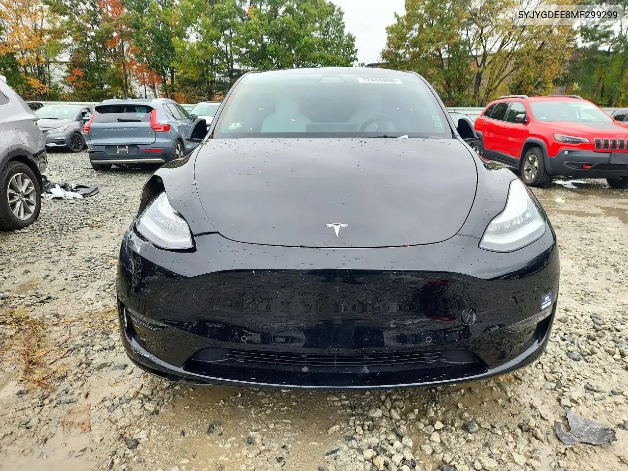 2021 TESLA MODEL Y VIN 5YJYGDEE8MF299299 — фото 5