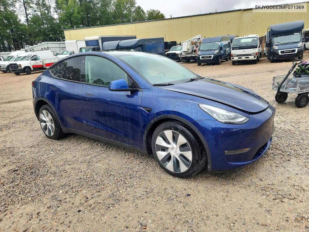 2021 TESLA MODEL Y VIN 5YJYGDEE3MF071369 — фото 4