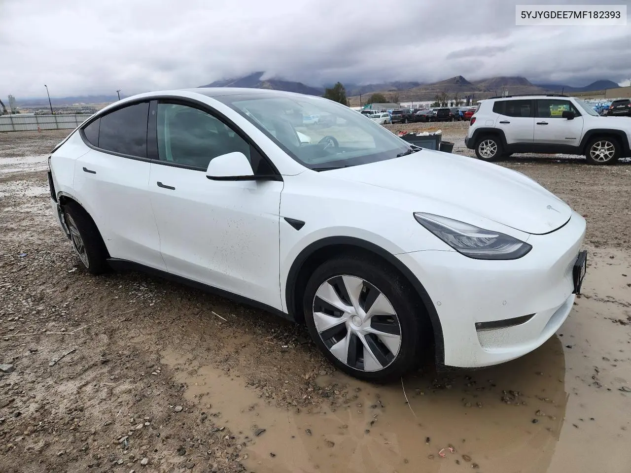 2021 TESLA MODEL Y VIN 5YJYGDEE7MF182393 — фото 4