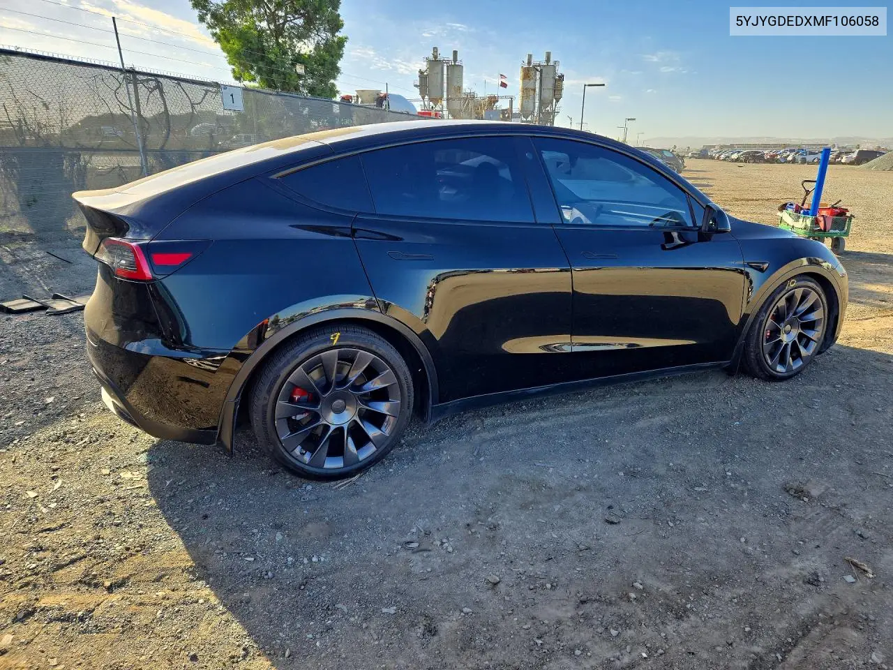 2021 TESLA MODEL Y VIN 5YJYGDEDXMF106058 — фото 3
