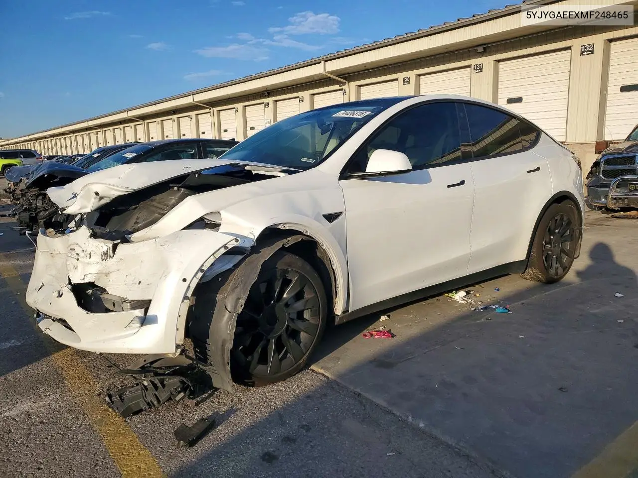 TESLA MODEL Y 2021, VIN 5YJYGAEEXMF248465