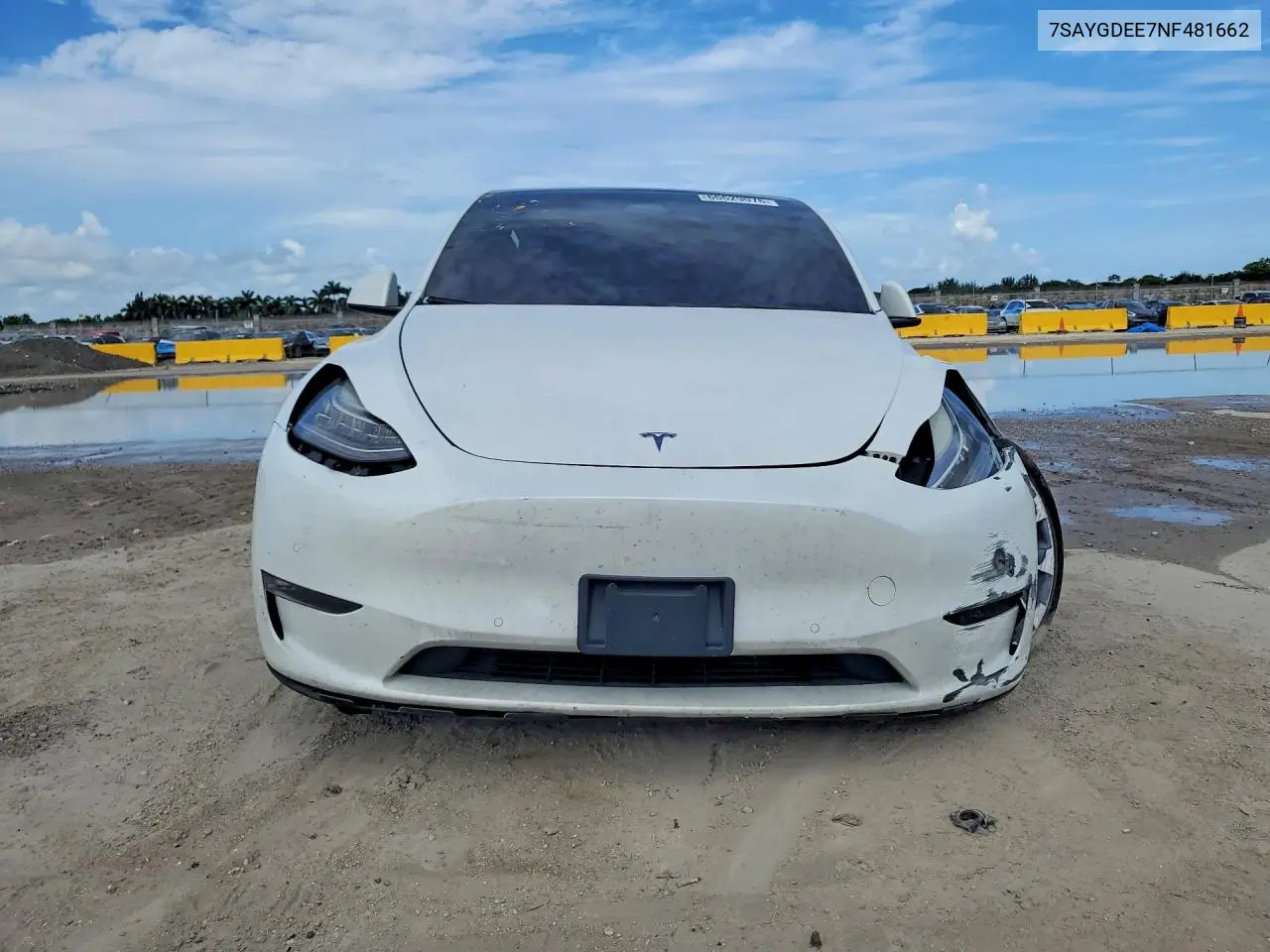 2022 TESLA MODEL Y VIN 7SAYGDEE7NF481662 — фото 5