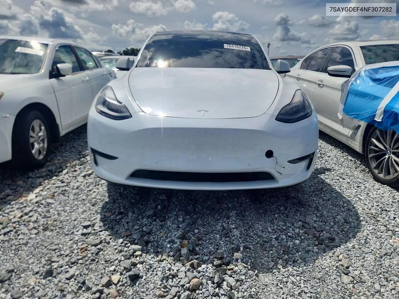 2022 TESLA MODEL Y VIN 7SAYGDEF4NF307282 — фото 5