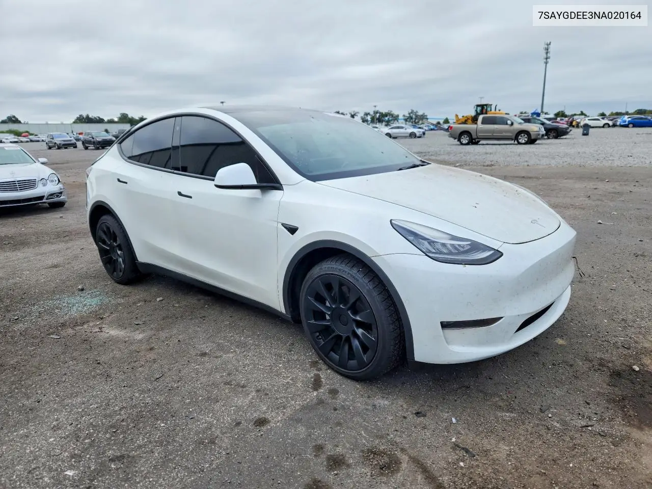 2022 TESLA MODEL Y VIN 7SAYGDEE3NA020164 — фото 4