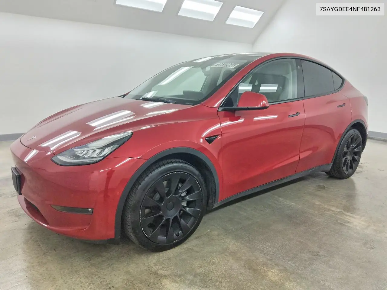 TESLA MODEL Y 2022, VIN 7SAYGDEE4NF481263