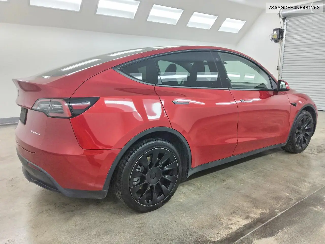 2022 TESLA MODEL Y VIN 7SAYGDEE4NF481263 — фото 3