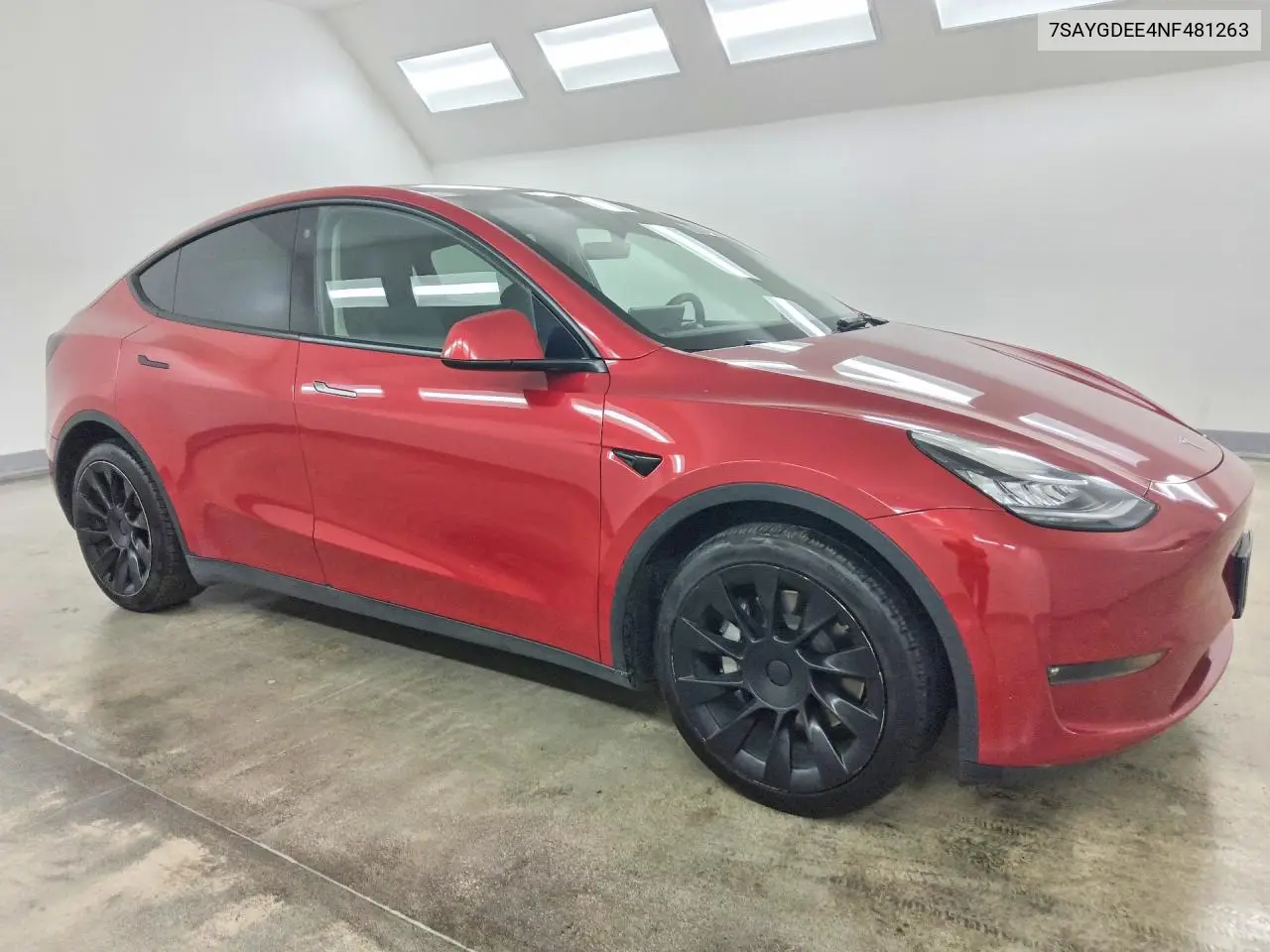 2022 TESLA MODEL Y VIN 7SAYGDEE4NF481263 — фото 4
