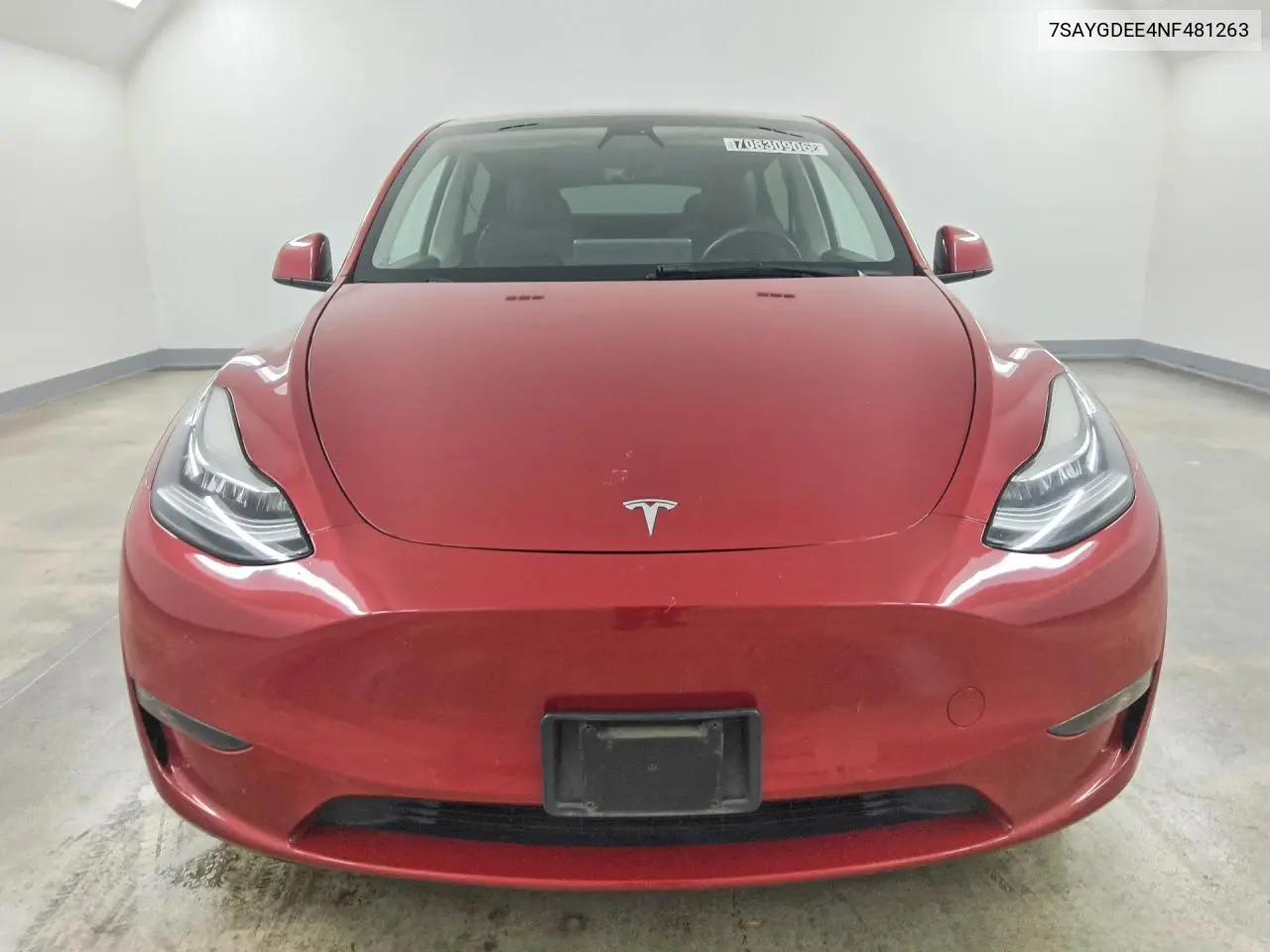 2022 TESLA MODEL Y VIN 7SAYGDEE4NF481263 — фото 5