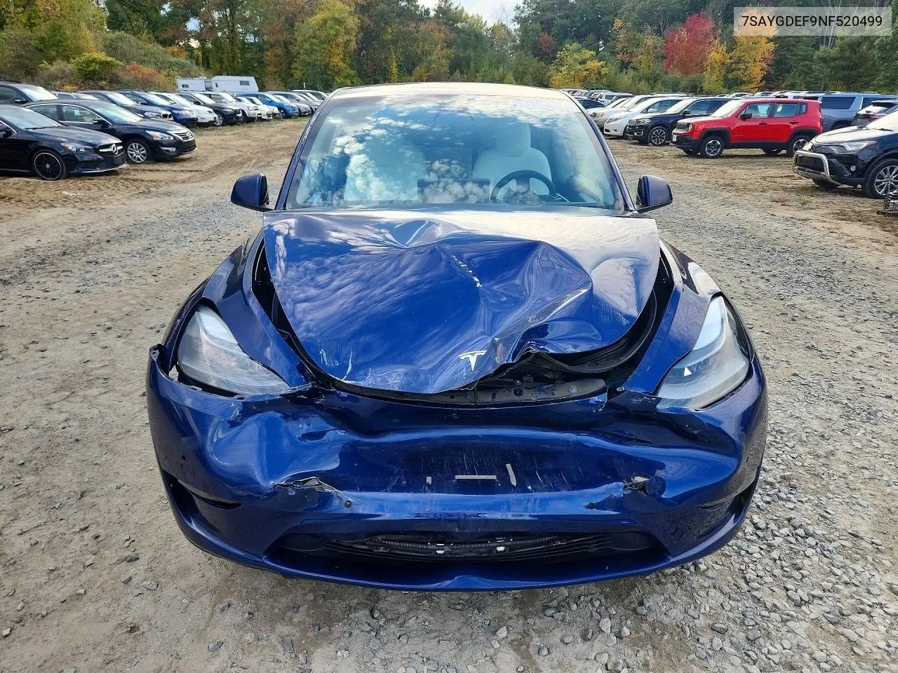 2022 TESLA MODEL Y VIN 7SAYGDEF9NF520499 — фото 5