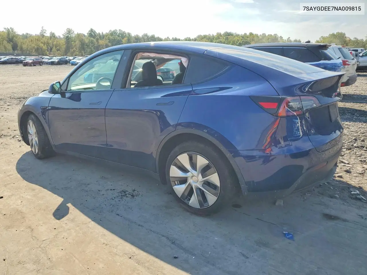2022 TESLA MODEL Y VIN 7SAYGDEE7NA009815 — фото 2