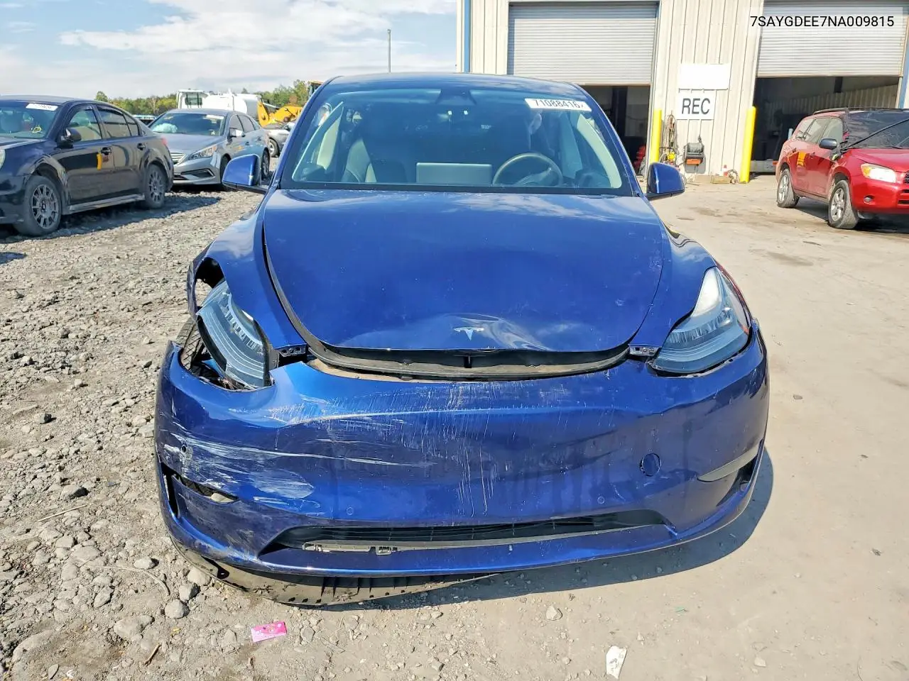 2022 TESLA MODEL Y VIN 7SAYGDEE7NA009815 — фото 5