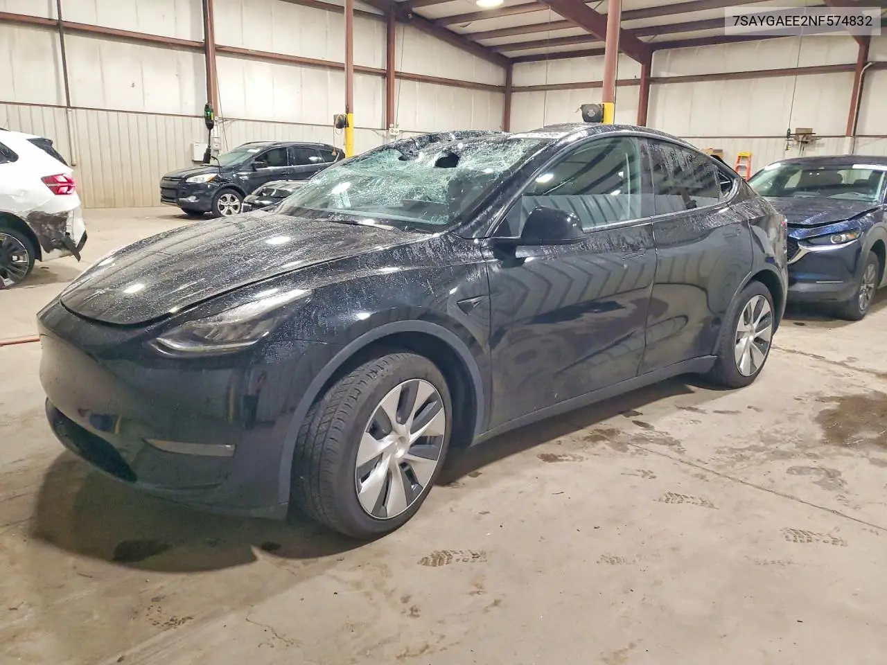 TESLA MODEL Y 2022, VIN 7SAYGAEE2NF574832