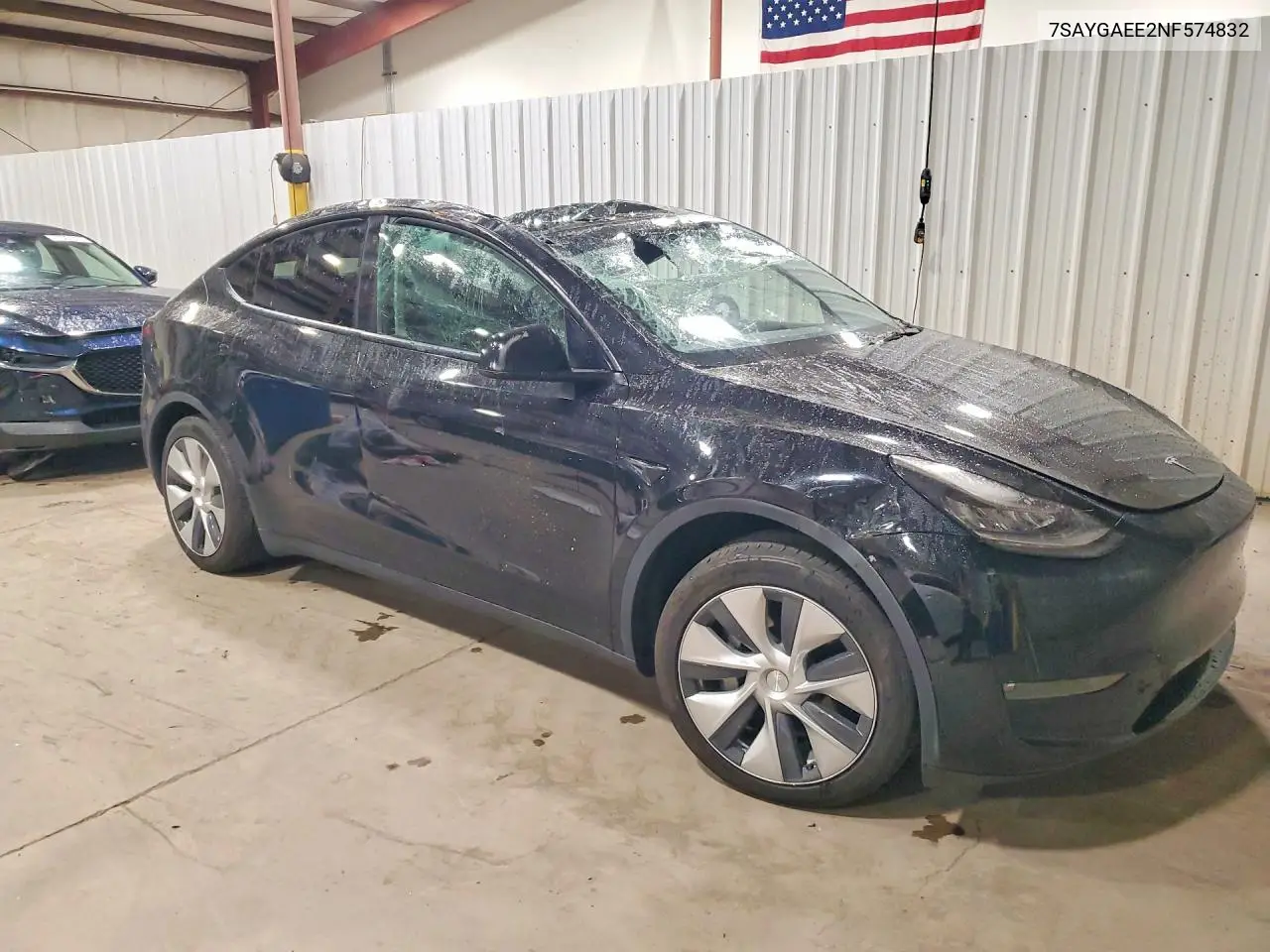 2022 TESLA MODEL Y VIN 7SAYGAEE2NF574832 — фото 4