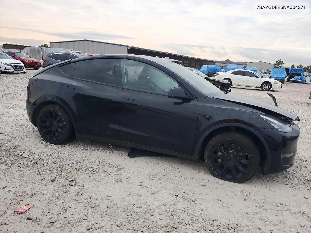 2022 TESLA MODEL Y VIN 7SAYGDEE5NA004371 — фото 4