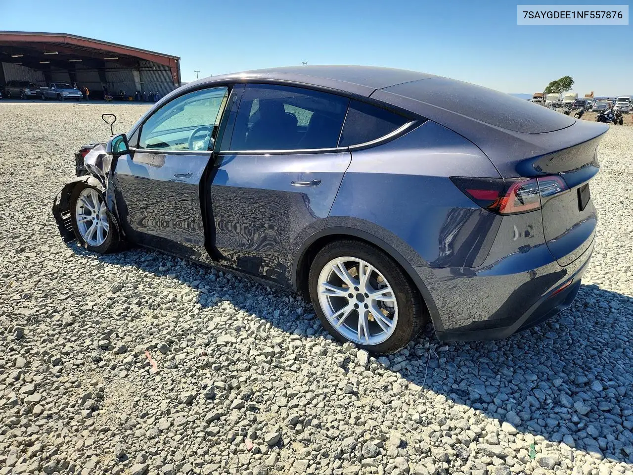 2022 TESLA MODEL Y VIN 7SAYGDEE1NF557876 — фото 2