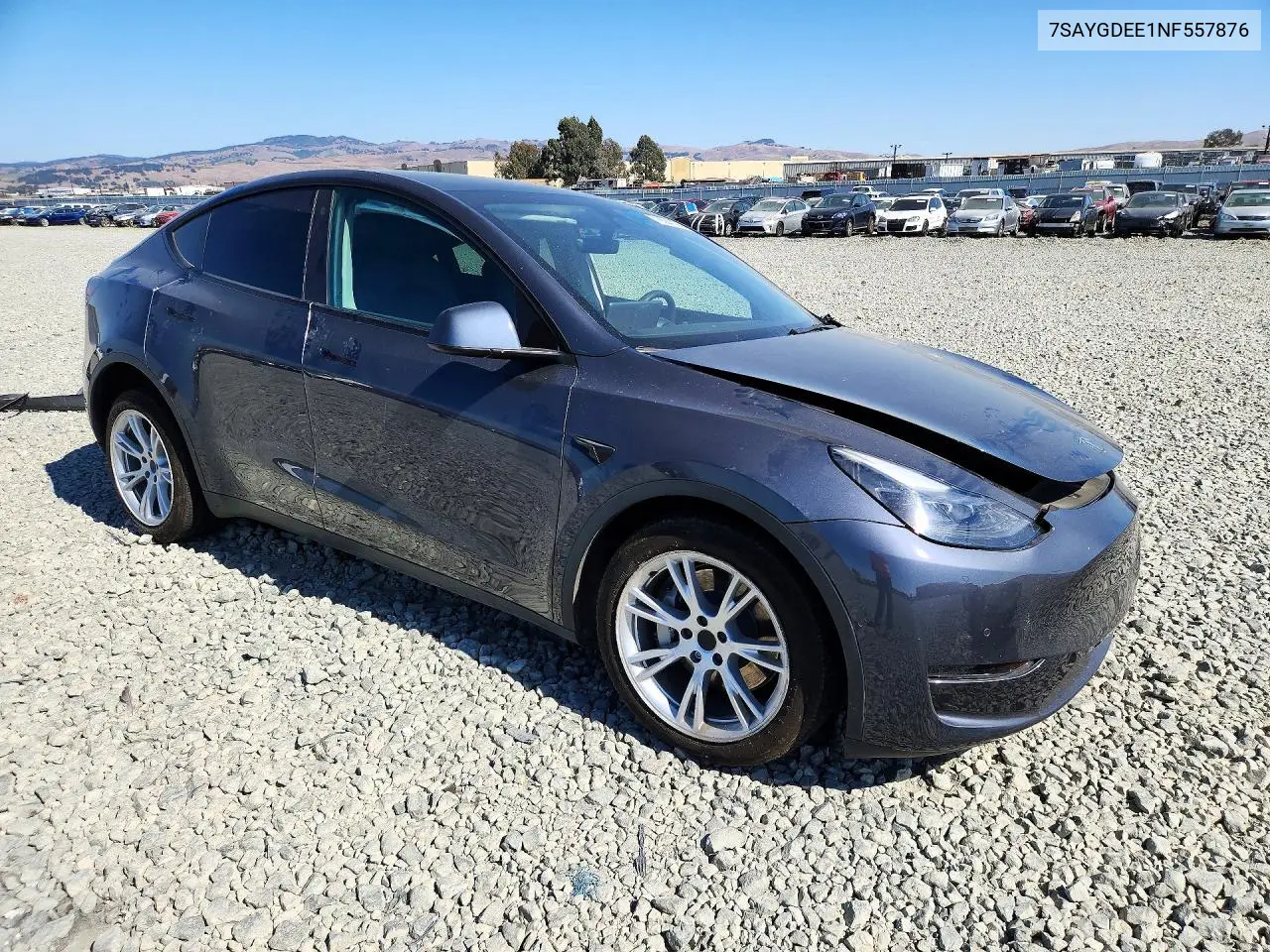 2022 TESLA MODEL Y VIN 7SAYGDEE1NF557876 — фото 4