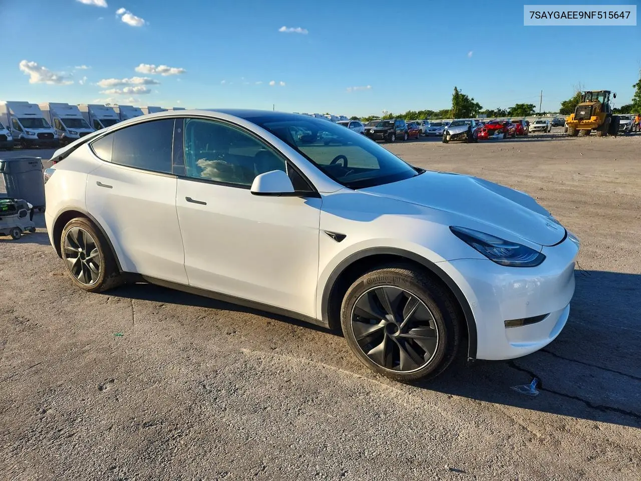 2022 TESLA MODEL Y VIN 7SAYGAEE9NF515647 — фото 4