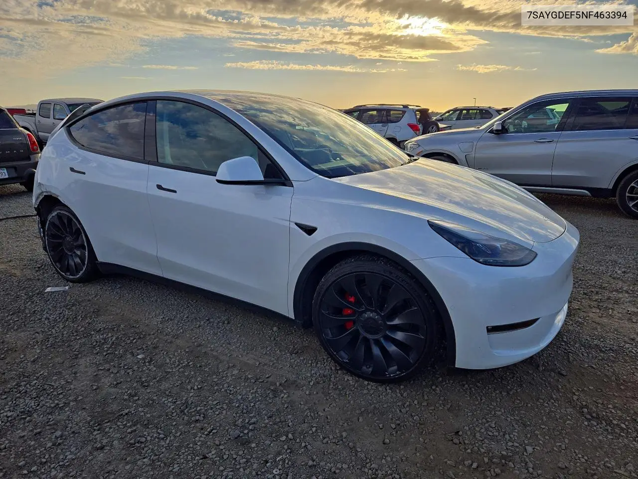 2022 TESLA MODEL Y VIN 7SAYGDEF5NF463394 — фото 4