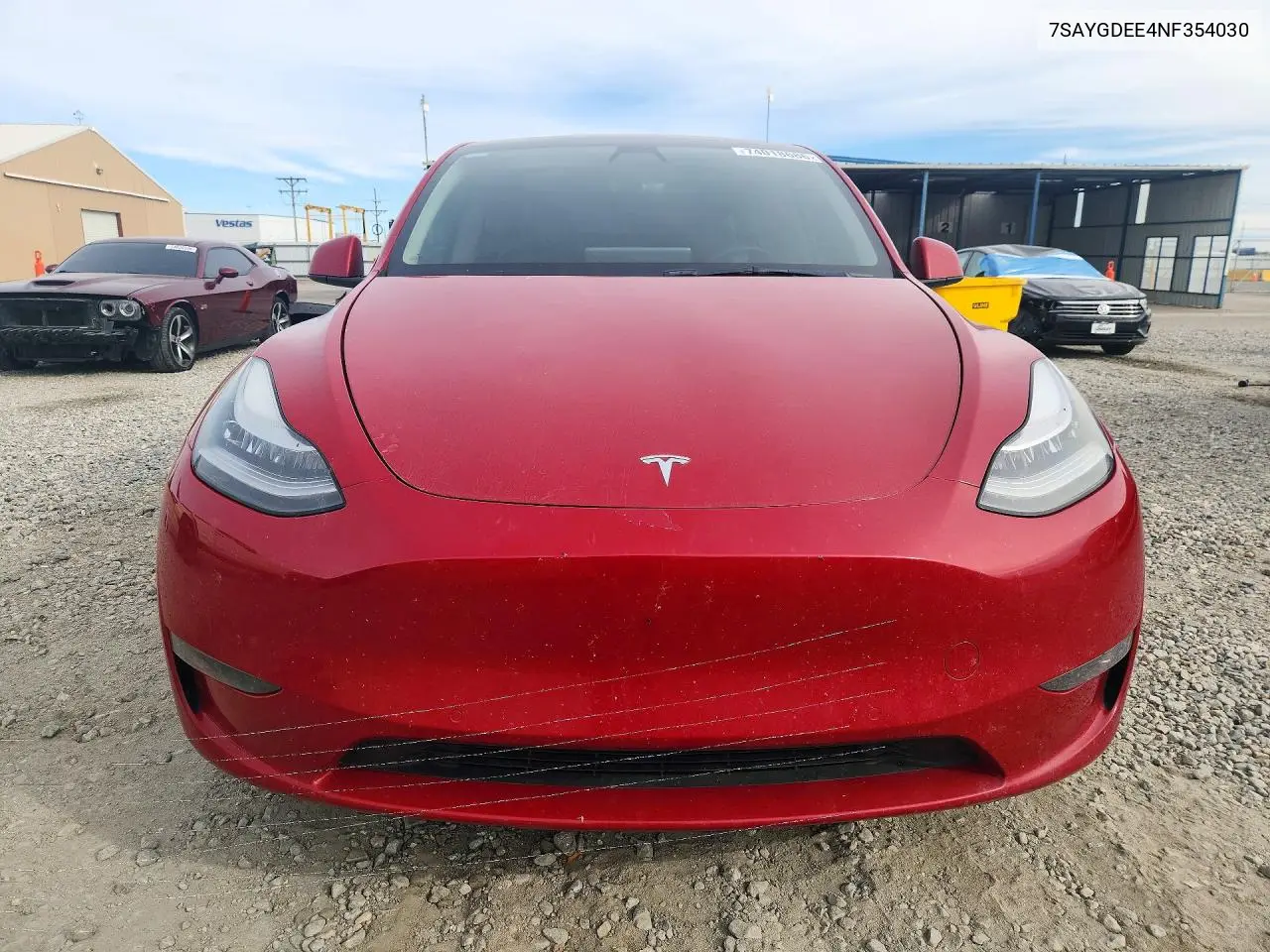 2022 TESLA MODEL Y VIN 7SAYGDEE4NF354030 — фото 5