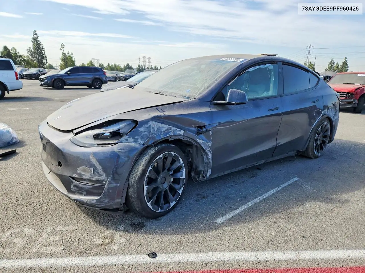 TESLA MODEL Y 2023, VIN 7SAYGDEE9PF960426