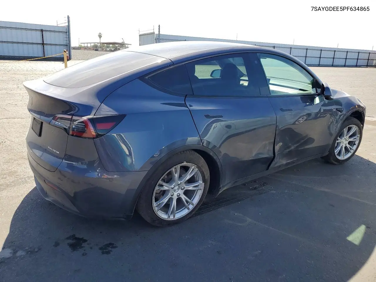 2023 TESLA MODEL Y VIN 7SAYGDEE5PF634865 — фото 3