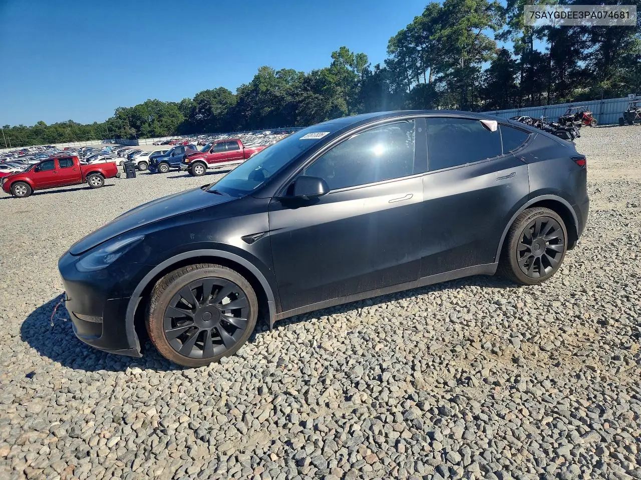 TESLA MODEL Y 2023, VIN 7SAYGDEE3PA074681