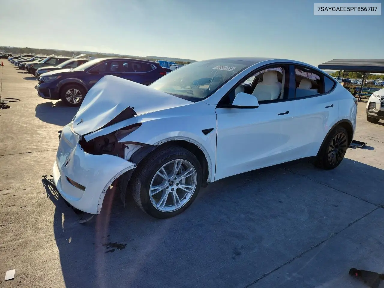 TESLA MODEL Y 2023, VIN 7SAYGAEE5PF856787